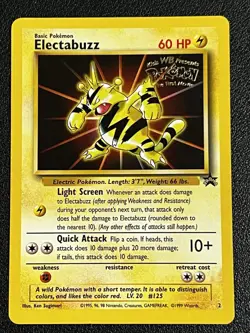1999 Pokemon Wizards Black Star Promos Electabuzz #2 LP - Image 1