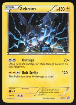 Zekrom BW24 Promo Pokemon TCG Black and White Promos NM - Image 1
