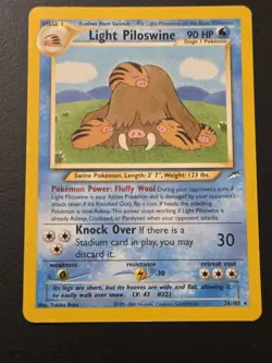 Pokemon Neo Destiny Light Piloswine Card 26/105 Rare Non-Holo - Image 1