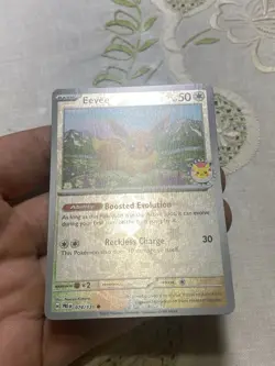 scarlet and violet Prismatic Evolutions Eevee Pokemon Day 2025 Promo Card. - Image 3