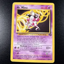 Mr. Mime 22/64 Jungle Regular WOTC Unlimited Pokemon Card Light Play LP - Image 1