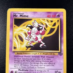 Mr. Mime 22/64 Jungle Regular WOTC Unlimited Pokemon Card Light Play LP - Image 2
