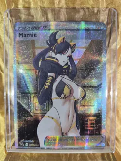 MARNIE Pokemon Trainer Waifu Goddess Card CUSTOM MADE - Image 1