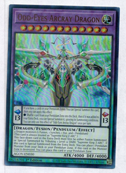 Yugioh Yu-Gi-Oh! Odd-Eyes Arcray Dragon AGOV-EN030 Ultra Rare 1st edition NM - Image 1