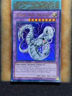 Yugioh Cyber Twin Dragon SDCR-EN037 Ultra Rare 1st Ed MP - Image 1
