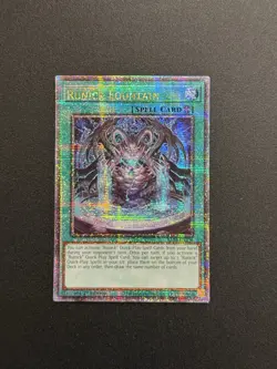 2025 YUGIOH RA04 1ST ED QCR SECRET RARE RUNICK FOUNTAIN NM - Image 1