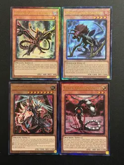 2025 YUGIOH RA04 ULTIMATE RARE BLACK METAL DRAGON NM BONUS SET - Image 1
