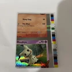 Pokemon Card - Mimikyu Error Miscut NFC Trick or Trade 062/193 Holo Rare - Image 1