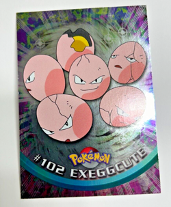 Topps Pokemon Series 2 Exeggcute #102 Foil Card - Blue Logo Variant - Image 1
