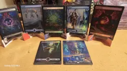 magic the gathering Full Art Foil Lands 7 Card Lot - Image 1