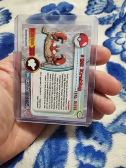 Topps Pokemon Foil Holo Card TV Animation Series 2 Blue Logo #98 Krabby - Image 2