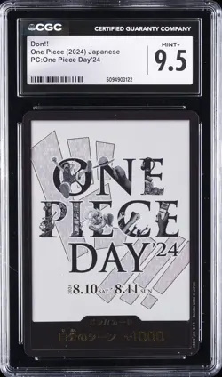 2024 ONE PIECE PC: ONE PIECE DAY '24 JAPANESE DON!! CARD CGC 9.5 - Image 1
