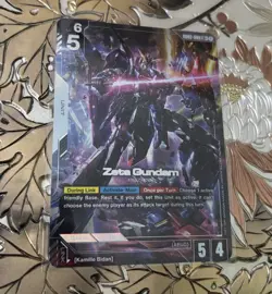 Gundam TCG Card Game Dual Impact GD02-069 LR+ Zeta Gundam Alt Art - Image 1