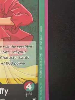 Pre-Errata Monkey.D.Luffy (003) OP01-003 One Piece Demo Deck Card Leader - Image 2
