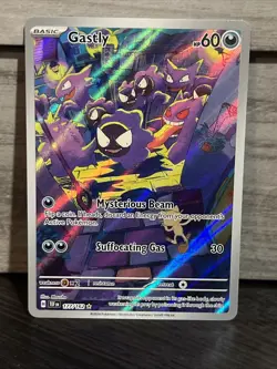 Pokemon TCG Gastly Illustration Rare Card Temporal Forces 177/162 NM Condition - Image 1