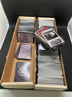 Vintage Star Wars 95-97 CCG Decipher Lot Card Game Collection Black White Border - Image 1