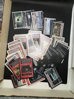Vintage Star Wars 95-97 CCG Decipher Lot Card Game Collection Black White Border - Image 4