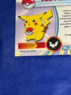 Topps Pokemon #25 Pikachu TV Animation Edition Collectible Trading Card - Image 5