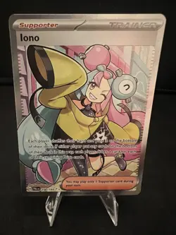 Pokemon TCG Paldea Evolved Iono Holo Ultra Rare Card 254/193 - Image 1