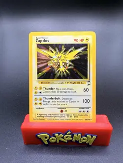 Pokemon TCG Zapdos Base Set 2 Holo Unlimited Rare Card 20/130 MP Condition - Image 1