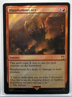 Blasphemous Act (Surge Foil) Doctor Who Magic the Gathering MTG, (815) - Image 1