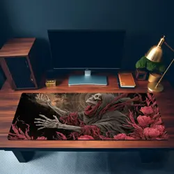 Undead Necromancer Skeleton Zombie Dark Fantasy Horror MTG Playmat - Image 3