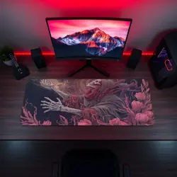 Undead Necromancer Skeleton Zombie Dark Fantasy Horror MTG Playmat - Image 5