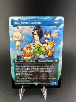 Lulu, Stern Guardian (Borderless) (Chocobo Track Foil) RARE FINAL FANTASY MTG - Image 1