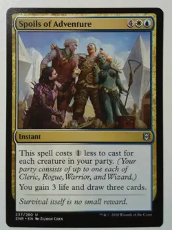 Spoils of Adventure *Uncommon* Magic MtG x1 Zendikar Rising - Image 1