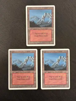 Mountain - # 298 MP/LP (Magic the Gathering Unlimited Edition) - Image 2