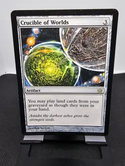 Crucible of Worlds - 5th Dawn - HP - Back Crease & Slight Warp - MTG - Image 1