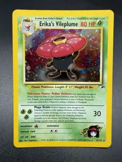 Pokemon TCG Erika’s Vileplume Holo Rare Gym Challenge 5/132 Vintage MP - Image 1