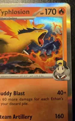 Ethan's Typhlosion 034/182 Holo Rare Scarlet & Violet: Destined Rivals Pokemon - Image 3