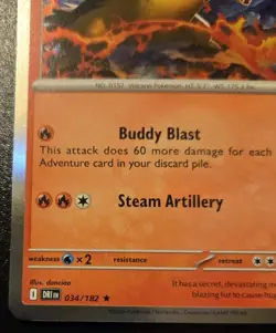 Ethan's Typhlosion 034/182 Holo Rare Scarlet & Violet: Destined Rivals Pokemon - Image 4