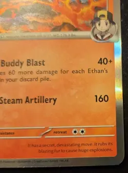 Ethan's Typhlosion 034/182 Holo Rare Scarlet & Violet: Destined Rivals Pokemon - Image 5