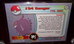 2000 Topps Pokemon TV Animation Edition Series 2 Foil #94 Gengar - Image 4