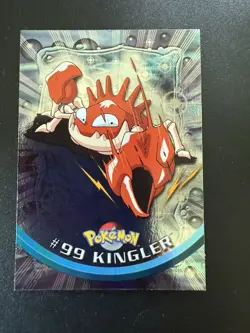 2000 Topps Pokemon TV Series 2 Kingler 99 Foil (Blue Logo) - Image 1