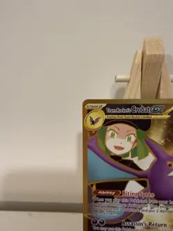 Team Rocket's Crobat ex 242/182 Gold Destined Rivals Hyper Rare Pokemon NM - Image 3