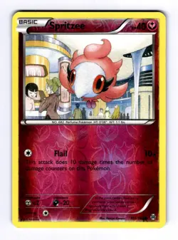 Spritzee XY - BREAKthrough #105 (2015) Common Reverse Holo NM Pokemon - Image 1