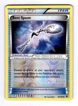 Bent Spoon XY - Fates Collide #93 (2016) Uncommon Reverse Holo NM Pokemon - Image 1