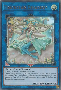 Trickstar Divaridis - 1st Ed Ultra Rare NM Yugioh - Image 1