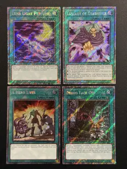 2025 YUGIOH RA04 PLATINUM SECRET RARE A HERO LIVES NM BONUS SET - Image 1