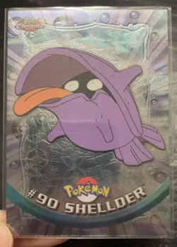 Shellder Topps Chrome #90 Pokemon Card Light Play LP - Image 2