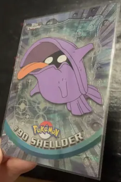 Shellder Topps Chrome #90 Pokemon Card Light Play LP - Image 3