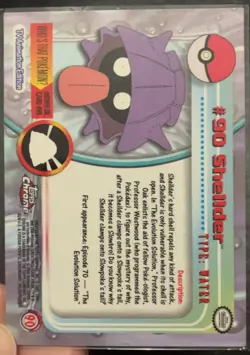 Shellder Topps Chrome #90 Pokemon Card Light Play LP - Image 4