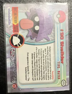Shellder Topps Chrome #90 Pokemon Card Light Play LP - Image 5