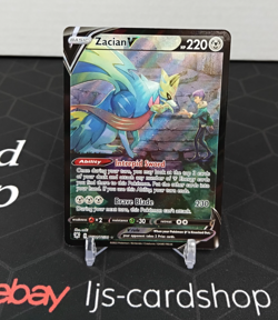 Zacian V Astral Radiance Trainer Gallery Ultra Rare NM Pokemon Card TK - Image 1