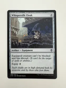 Whispersilk Cloak MTG Magic the Gathering Card NM Near Mint C16 - Image 1
