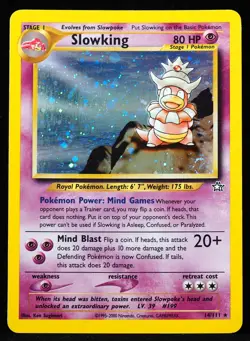 Slowking #14 LP w/ Great Swirl, Indent Pokemon Card - Image 1