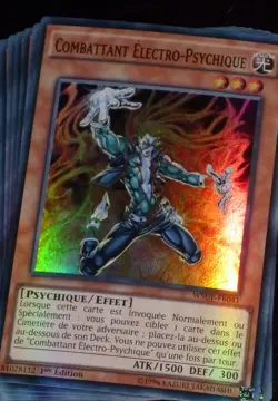 Yu-Gi-Oh SUPER RARE HOLO CARD CARTE WSUP-FR041 COMBATTANT ELECTRO VF FR NEUF WOW - Image 1